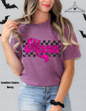 MAMA Checkered Pink Sequin