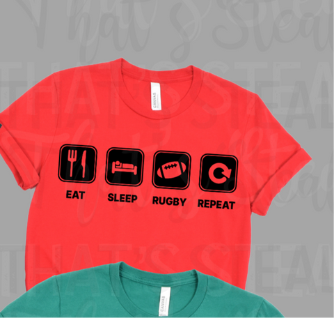 Eat Sleep Rugby Repeat