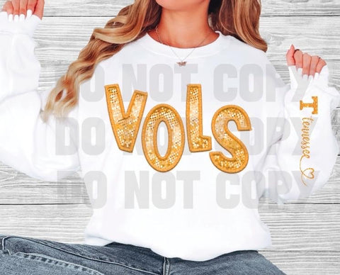 Tennessee Faux Sequin w/ Sleeve