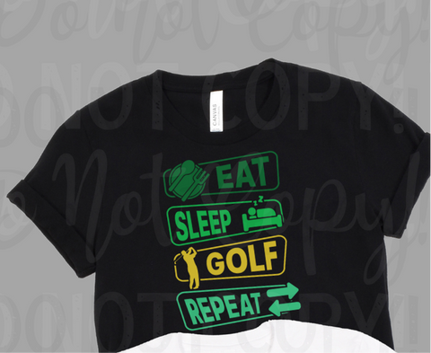 Eat Sleep Golf Repeat