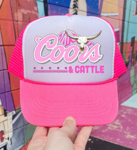 Coors & Cattle Foam Trucker Hat