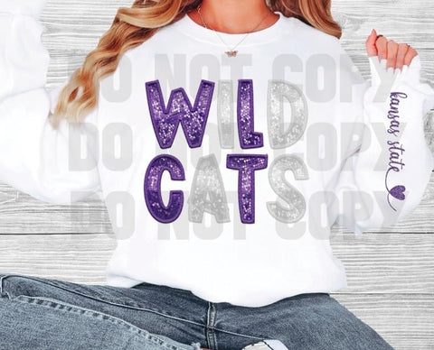 Kstate Faux Sequin w/ Sleeve