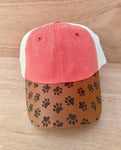 Leather Bill Hat w Custom Patch