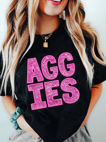 Aggies Pink Sequin