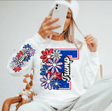 Floral Trump T (w sleeve)