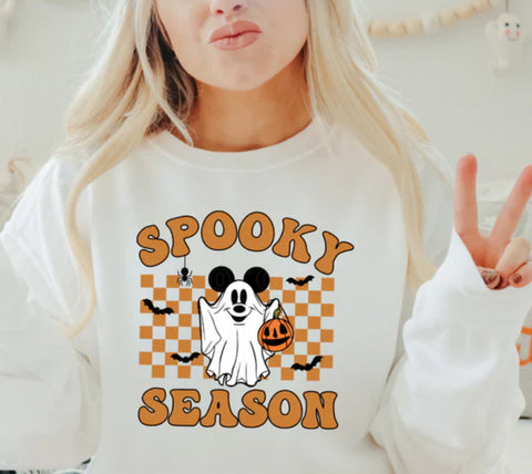 Spooky Season Ears Checkered