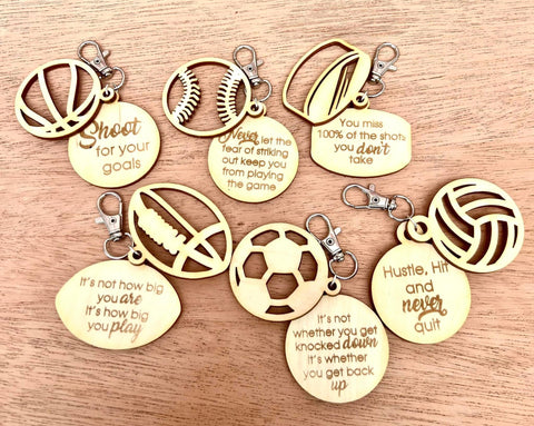 Sports Affirmation Bag Tags