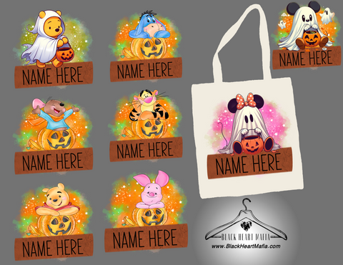 Personalized Halloween Canvas Bag