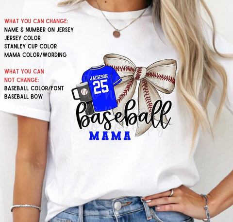 Custom Baseball Mama